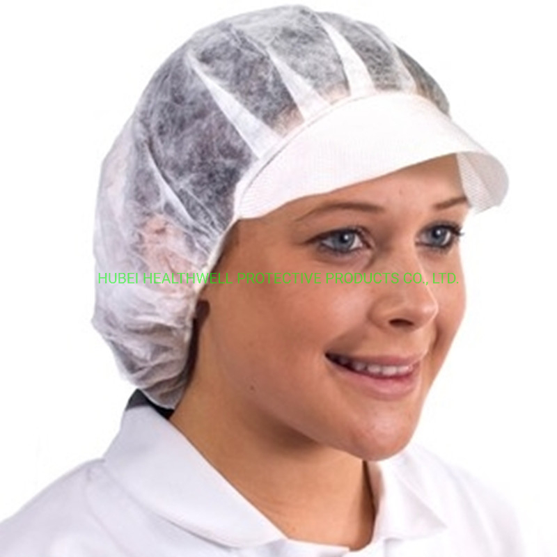 Disposable Non Woven Women′ S Snood Cap Hair Cap Nonwoven Work Cap for Food Industrial