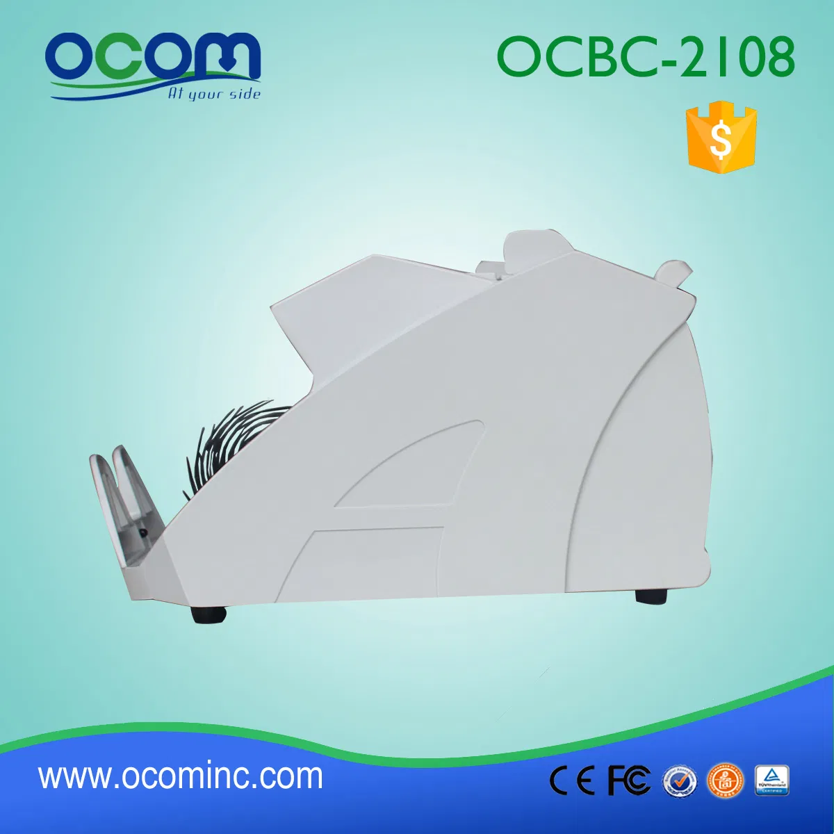 (OCBC-2108) UV and Mg Banknote Cash Currency Bill Counter Machine
