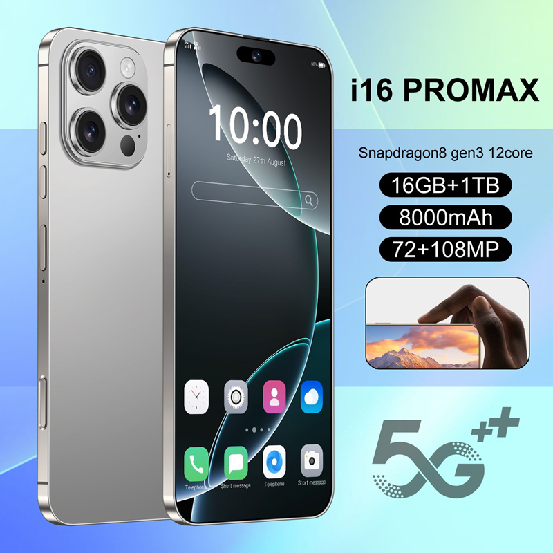 2025 Popular 16GB+1tb I16 PRO Max Dual SIM Cell Mobile Smart Phone