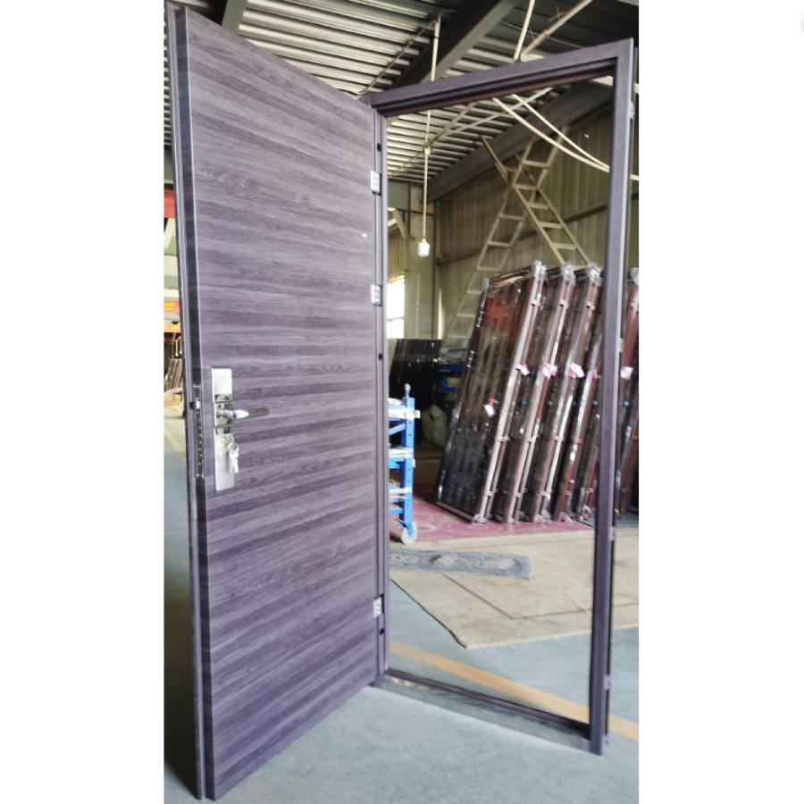 Apartment Villa Grey Front Iron Single Residential Metal Safety Security Steel Door