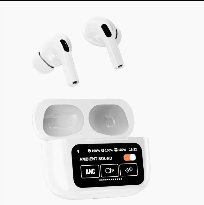 2025 New Design LED Touch Screen True Wireless Earbuds with Noise Cancelling for Gaming