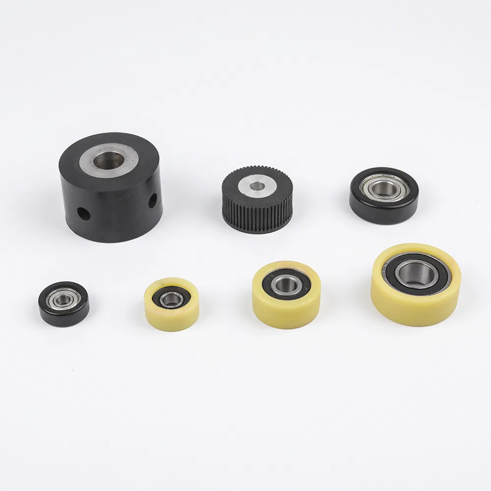 Best Seller Heavy Duty Injection Molded Silicone Rubber PU Polyurethane Wheel with Bearings