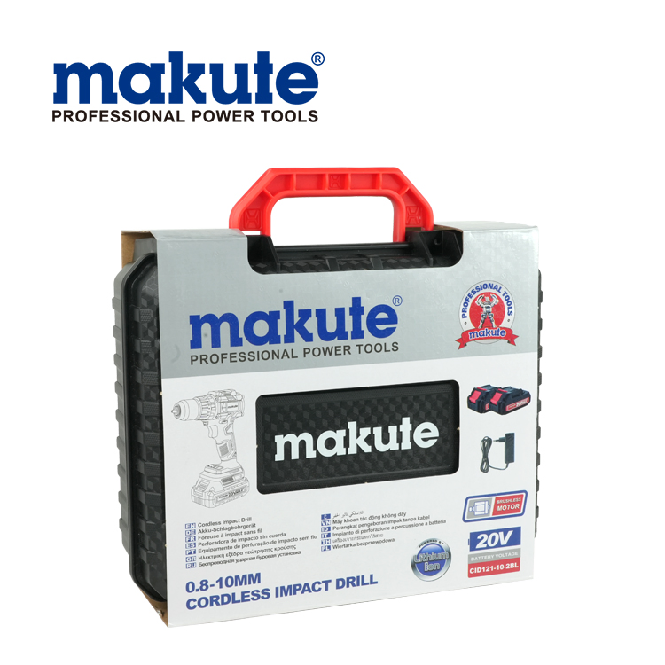 Беспроводная ударная дрель-шуруповерт Makute с аккумулятором