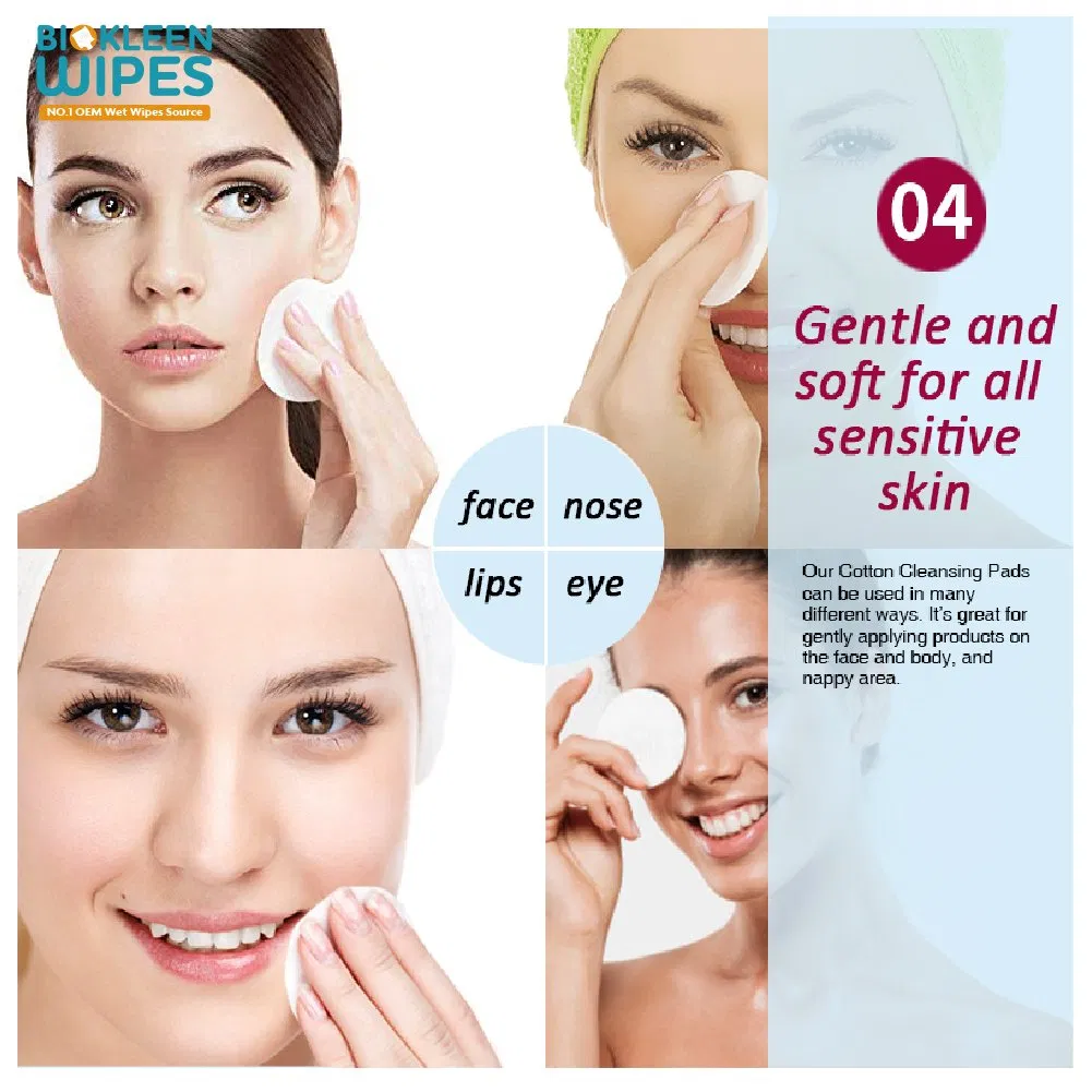 Biokleen OEM Free Sample Cosmetics Eye Silikon Pads Beauty Makeup Facial Cotton Pad Cosmetics Suppliers Makeup Remover Pads Cosmetics Suppliers