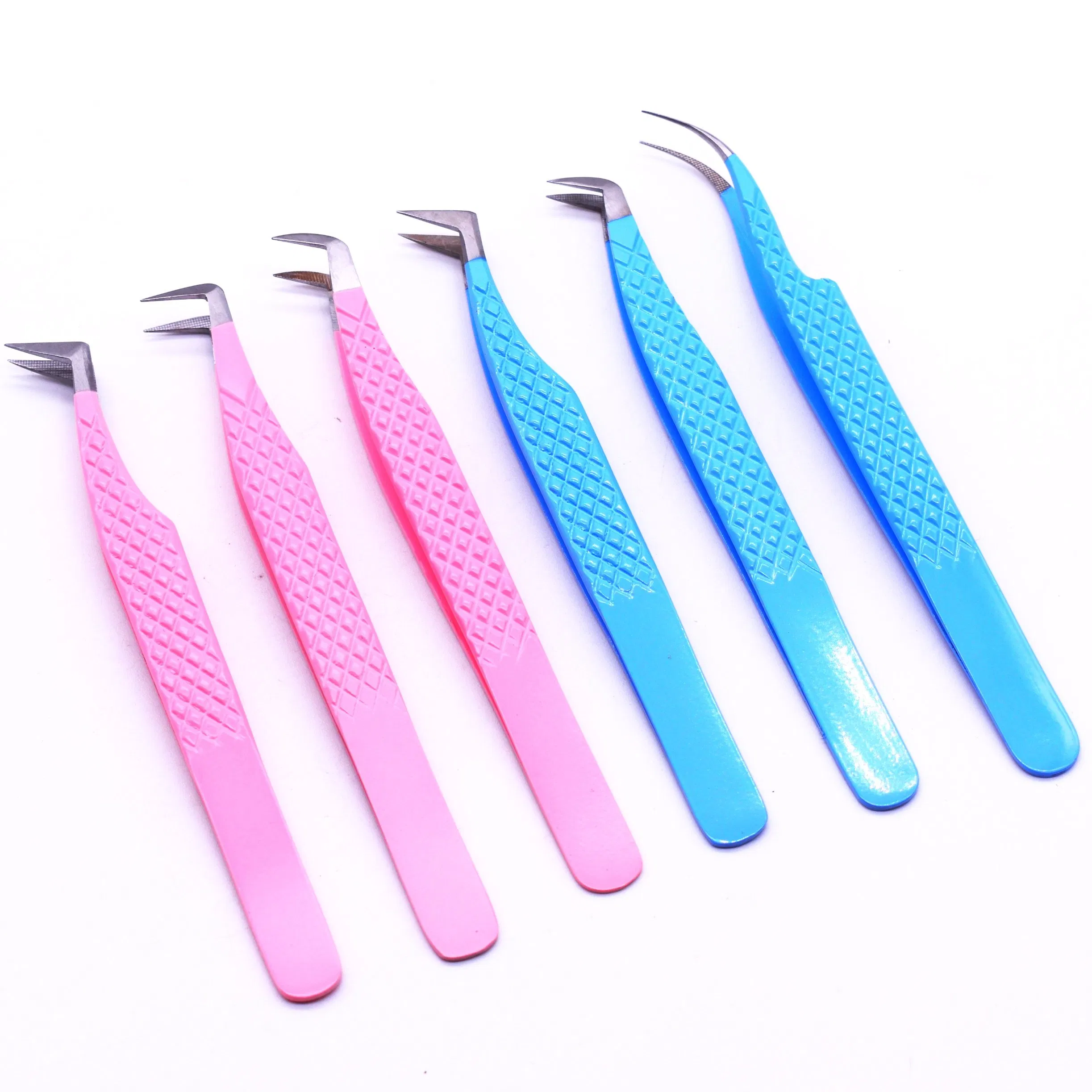 Mengfan China Wholesale Lash Extension Tool Easy to Pick Fiber Tip Eyelash Extension Tweezers