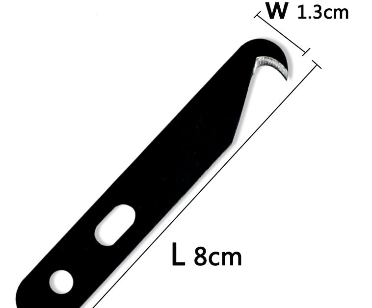Tex Hook Blade Knife for Yarn Tuft Cutting with Single