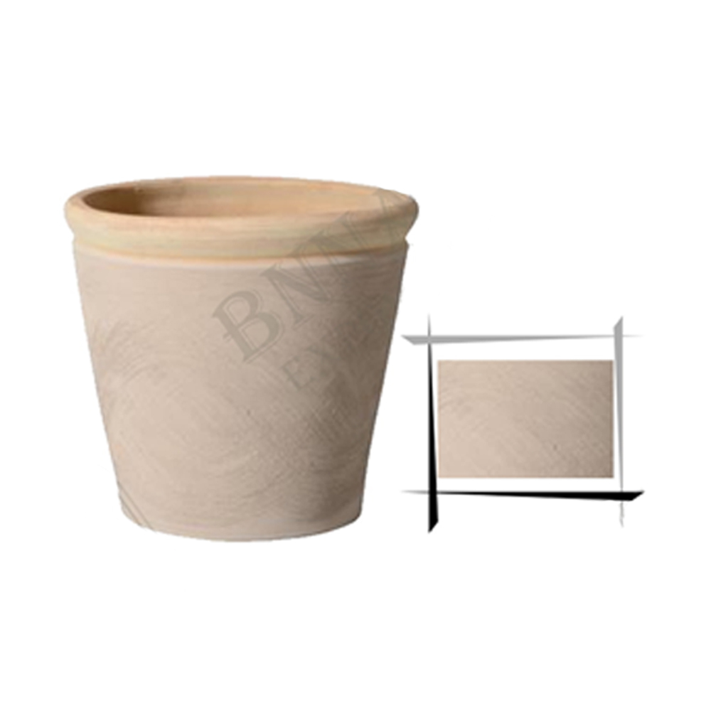 Набор горшков садовых ручной работы 38 см 4 штуки цветные