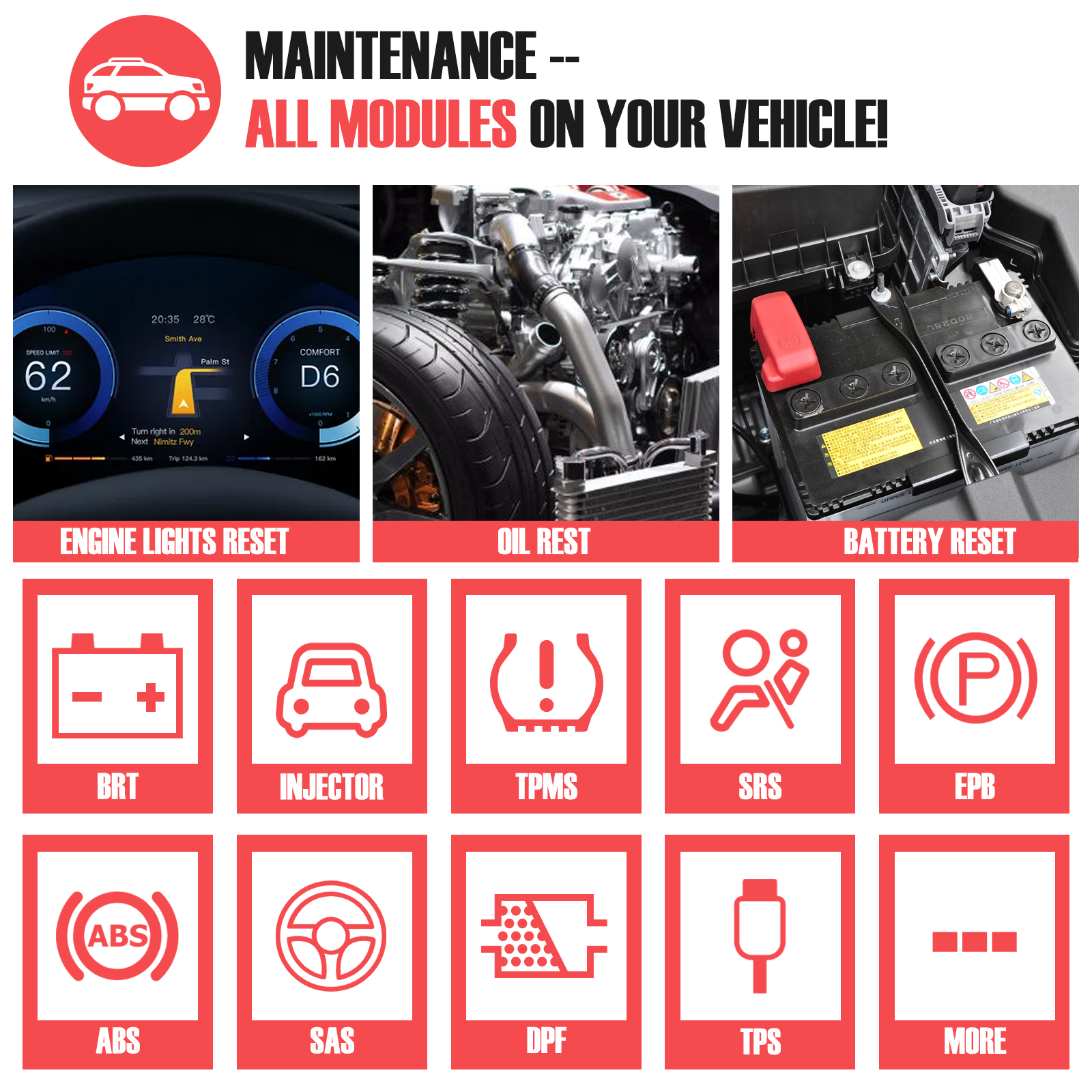 Автосканер OBD2 Ancel X6 для диагностики автомобиля
