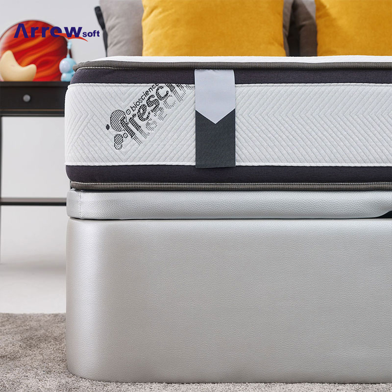 12 Inch Contemporary Design Soft Knit Cotton Cover Hybrid Pocket Spring with Air Memory Foam Mattress