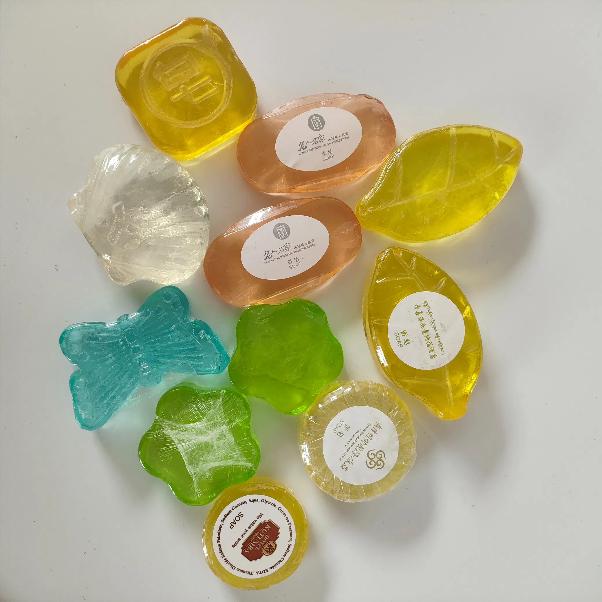Hotel SPA Transparent Soap Private label Hotel Mini Soap in Different Shapes