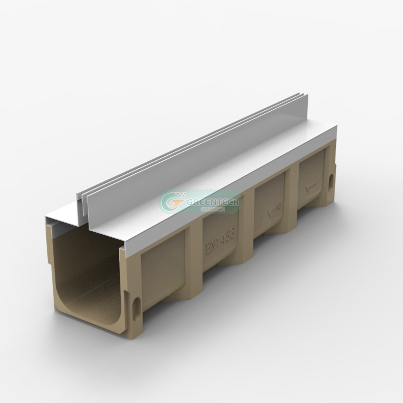 En 1433 U Shape Drain Trench Precast Concrete Drainage Channel Drain Channel Cover