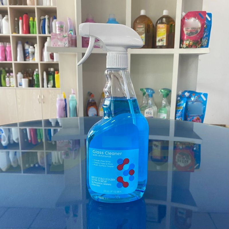 Miuge Glass Cleaner Spray Bottle Original Blue