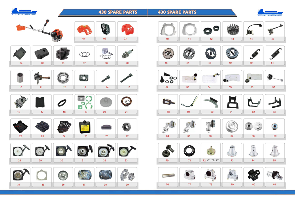 430/520 Brush Cutter Accessories Starter Spring