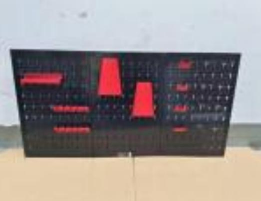 3 PCS 595X395X20mm Pegboard Wall Organizer Kit