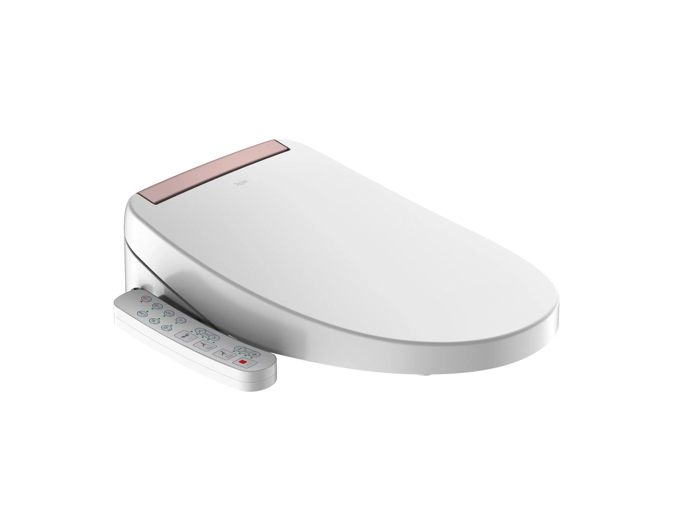 Tejjer Smart Toilet Seat, Elongated Seat Ring, Heated Toilet Seat with Instant Warm Water & Dryer, Wireless Remote