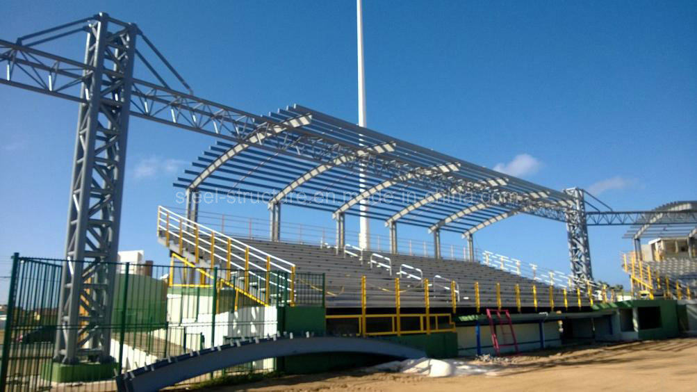 Stadium Steel Structure Construction Building Pipe Truss and Tensioned Membrane