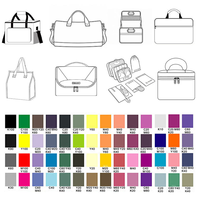 Custom Logo Floral Puffy Quilted Makeup Bag Travel Toiletry Cosmetic Bag