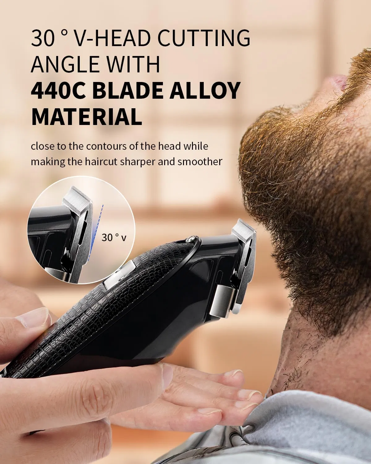 Wholesale ODM Custom Logo Durable Men Cordless Trimmer Cutting Hair Clipper