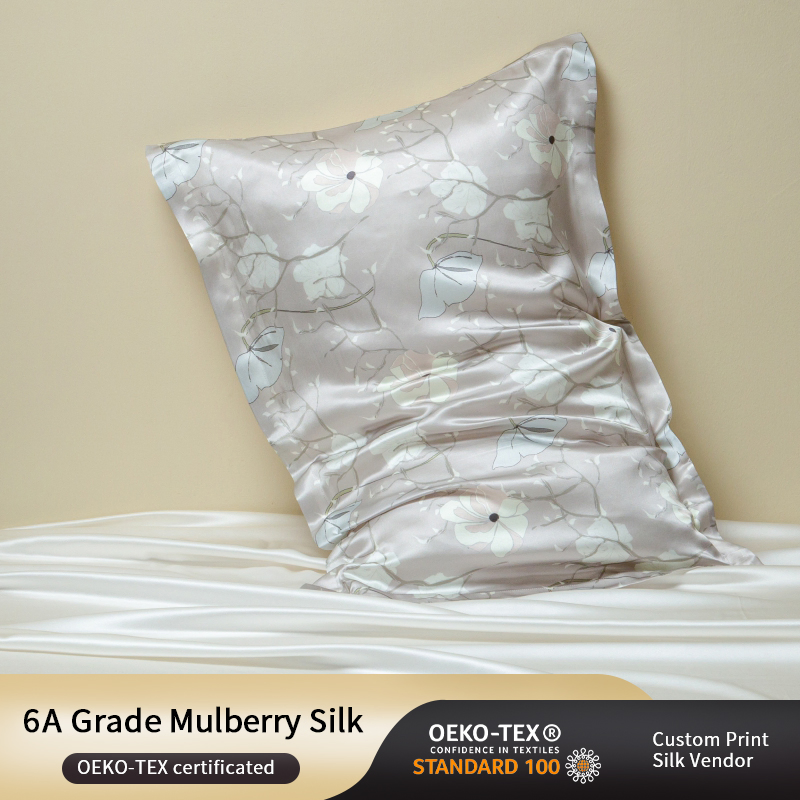 High Quality Printed Soft Mulberry Silk Sleeping Pillowcase