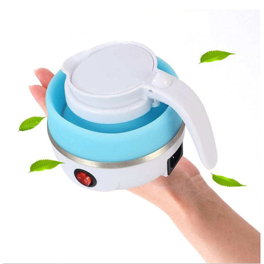 China Factory Wholesale Hot Sell High Quality Small 0.6L Folding Portable Car Travel Silicone Electric Kettle