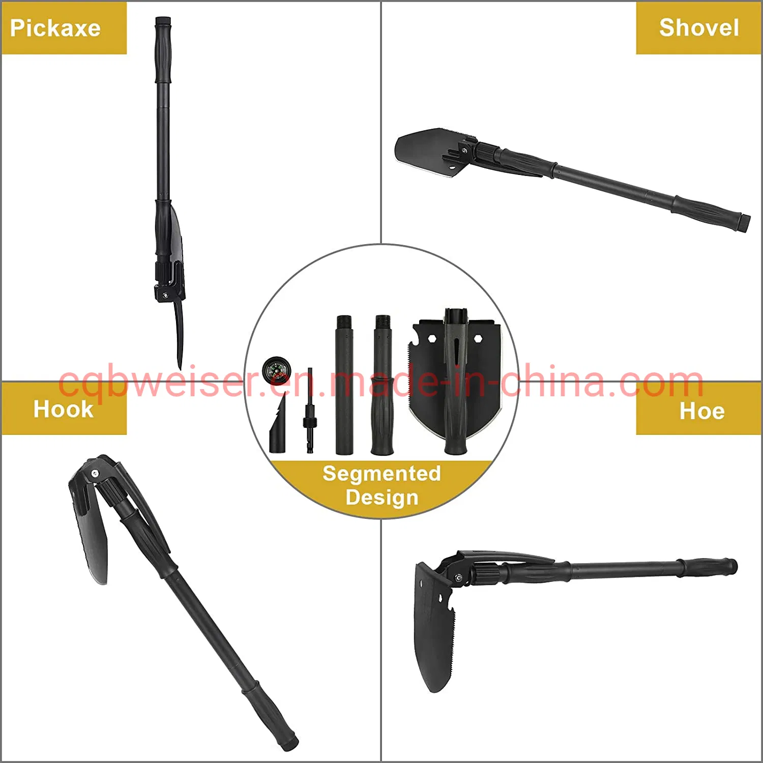 Portable Garden Outdoor Car Digging Folding Camping Multi-Function Survival Garden Steel Shovel