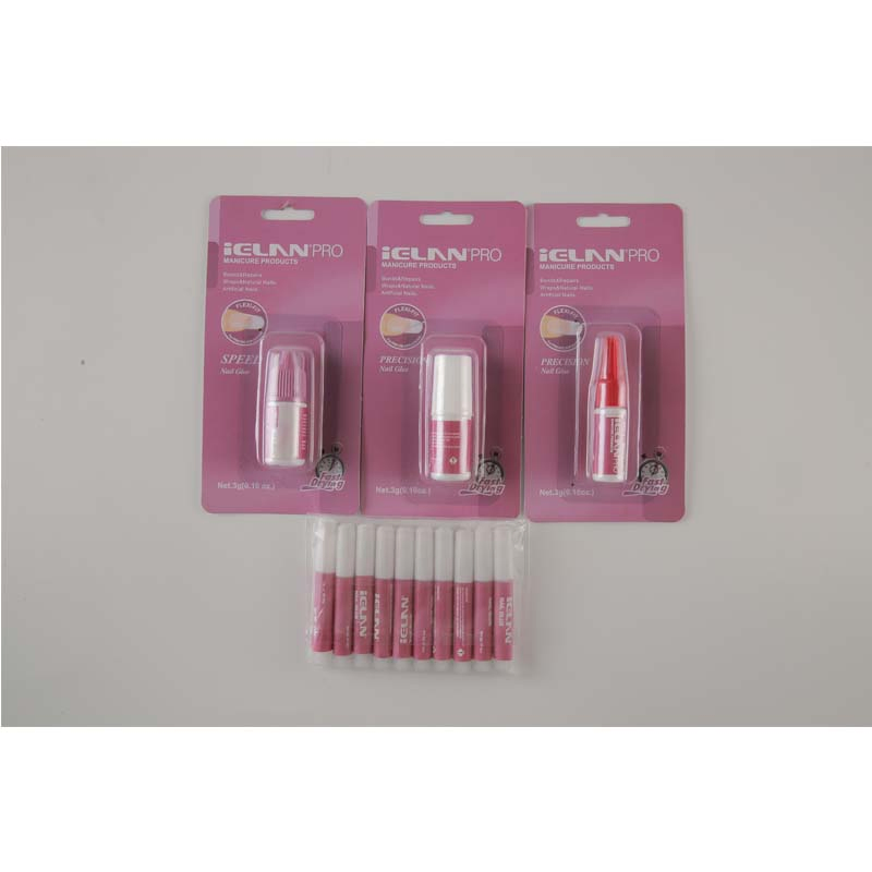 Secure Leak-Proof Pink DIY Ethyl Cyanoacrylate Nail Glue for Nail Tips Manufacturer