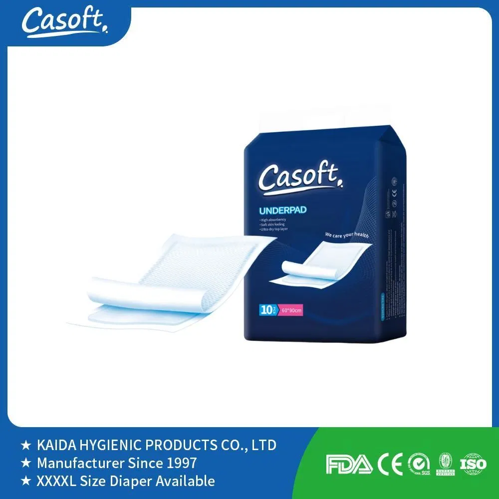 Casoft CE FDA Bed Pads Disposable Incontinence Underpads Medical Hospital Chucks Mattress Protector Mats for Elderly/Patients/Kids/Pets Waterproof Underpads