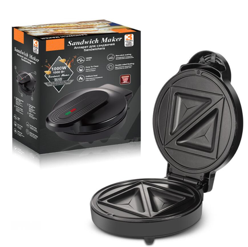 New Non-Stick Coating Double-Sided Uniform Heating Household Sandwich Maker
