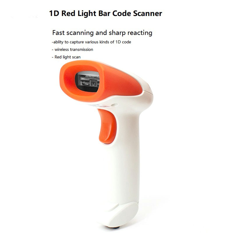 Handheld Laser Barcode Scanner, Qr Code Reader for POS Payment System