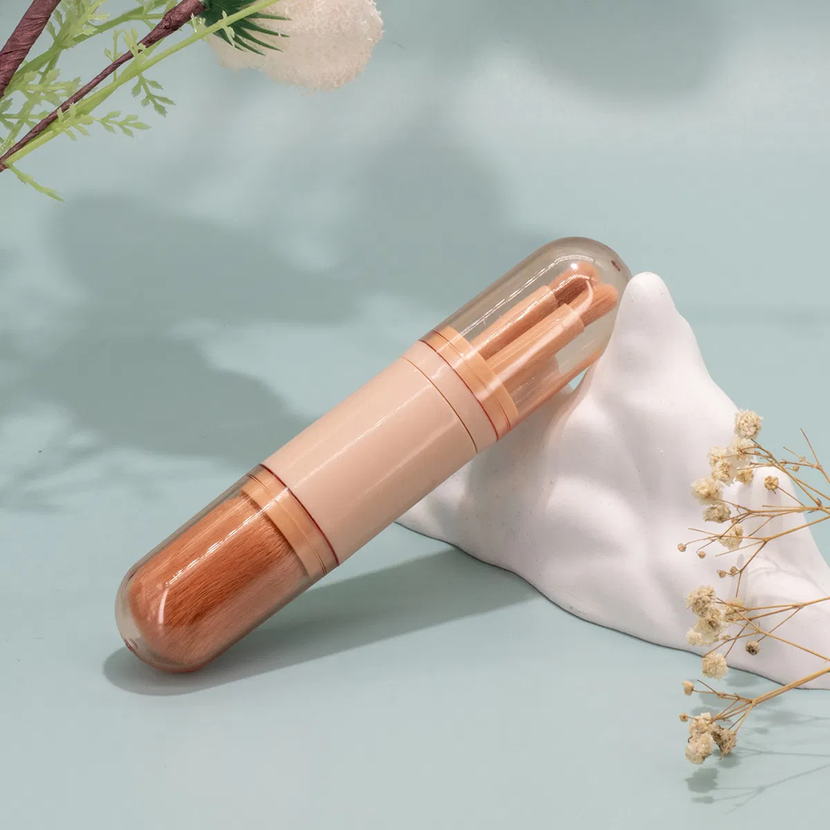 Multifunctional Telescopic Powder Brush Portable Makeup Brush Travel Brush Beauty Tool