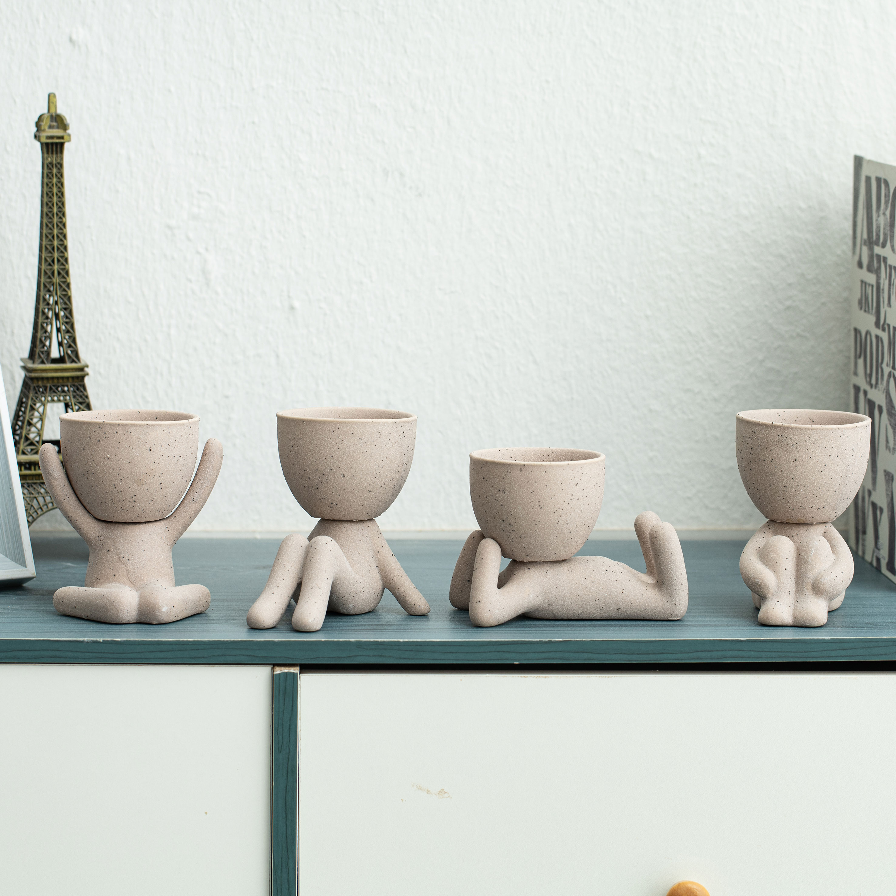 Горшки керамические миниатюрные уличные