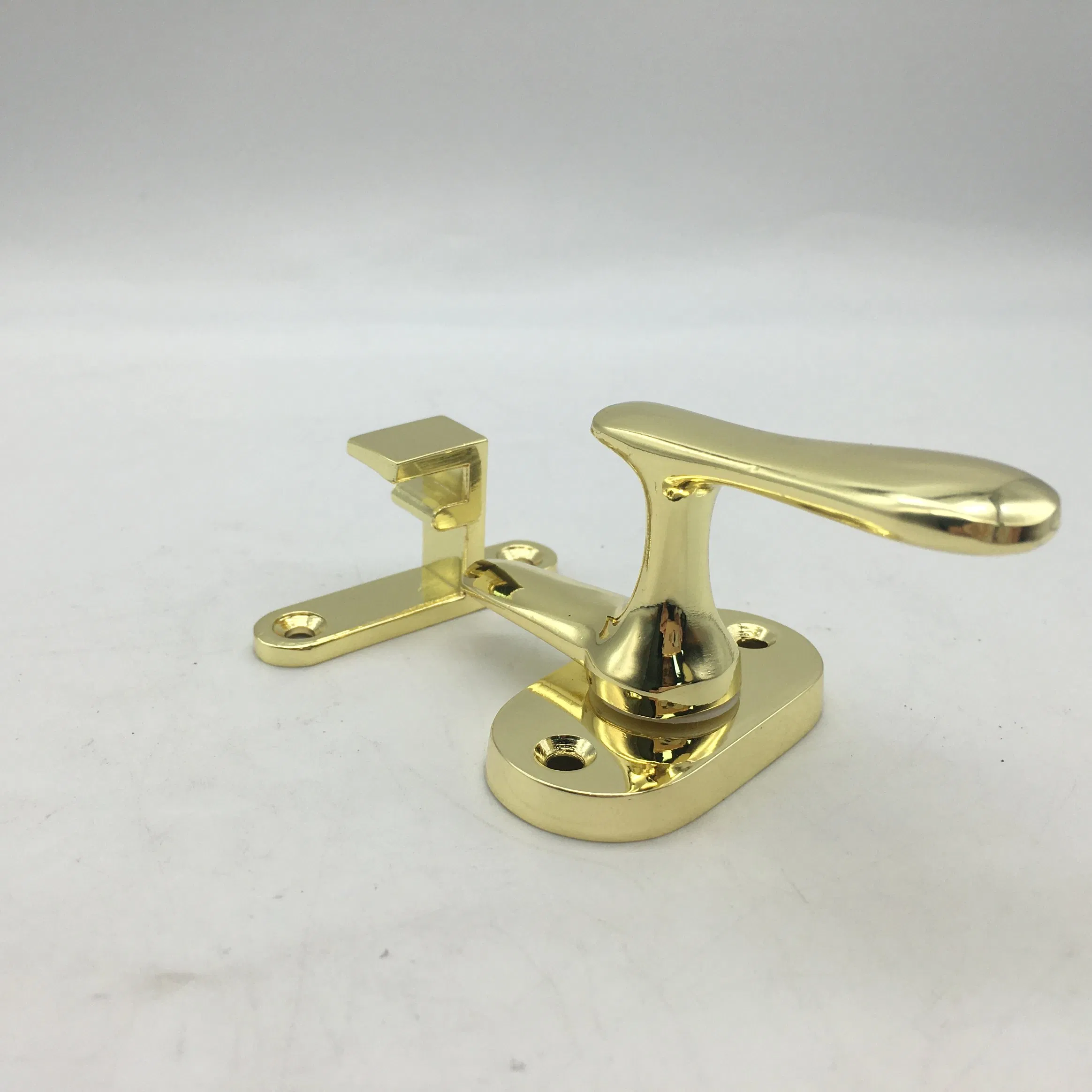 Rose Golden Zinc Alloy Designer Knurled Door Handle Lock for Door or Windows
