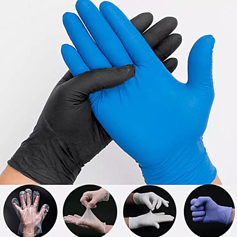 Disposable Safety Gloves PVC Coated One Time Used Protective Glove