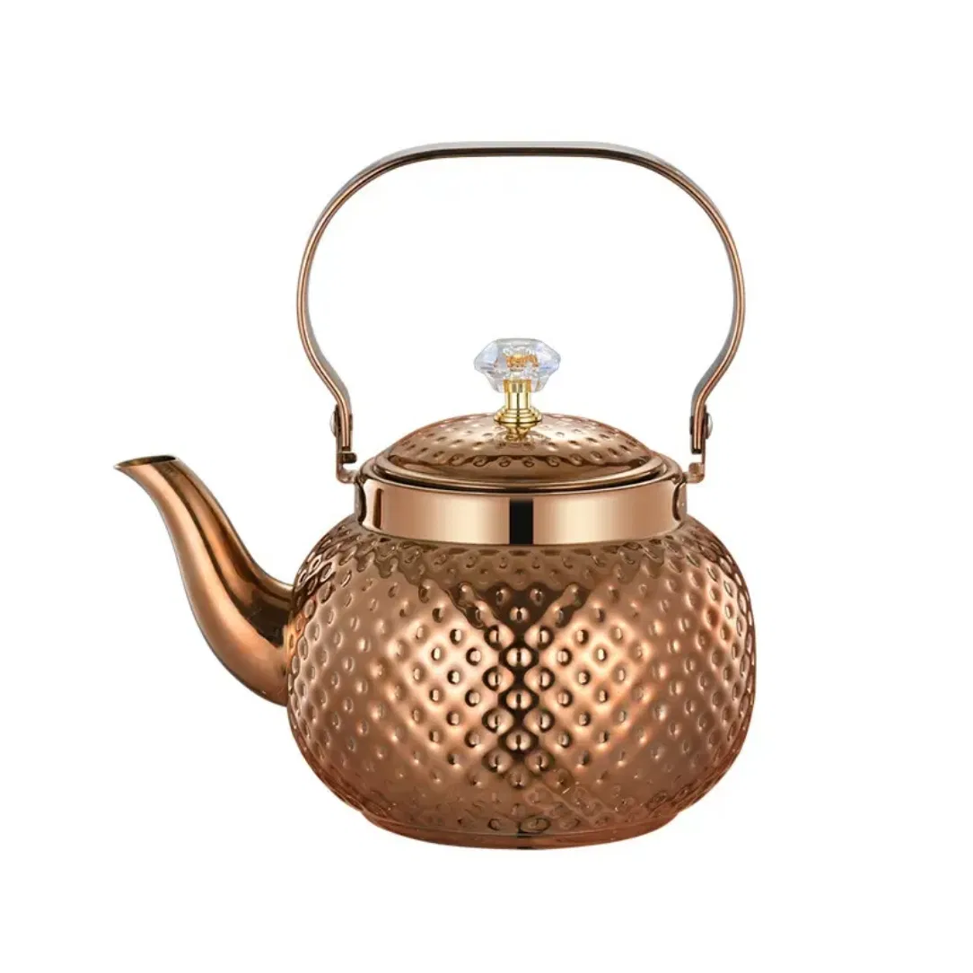 Gold Turkish Style Water Kettle for Middle Eastern Tea Arabic Tea Pot