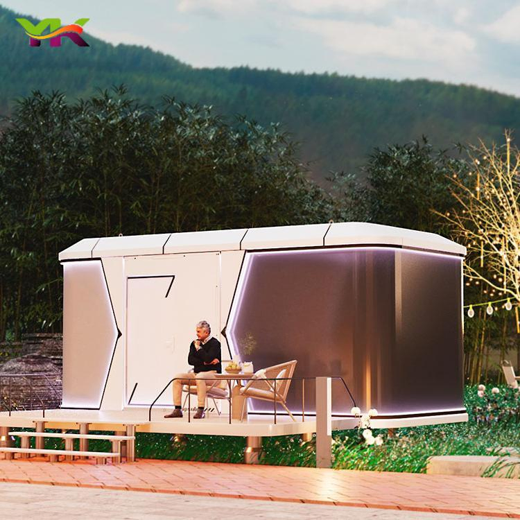 Prefab Villa Pod Space Capsule House Mini Aluminum Hotel Smart Home Price Prefab Mobile Cabin Room Prefabricated Integrated Camp Homestay Bedroom Manufacturer