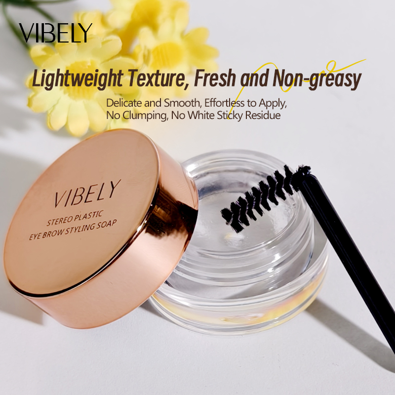 Private Label Waterproof Eyebrow Soap Cruelty Free Brow Styling Soap Gel Set Eyebrow Enhancer Mascara Brow Freeze Wax