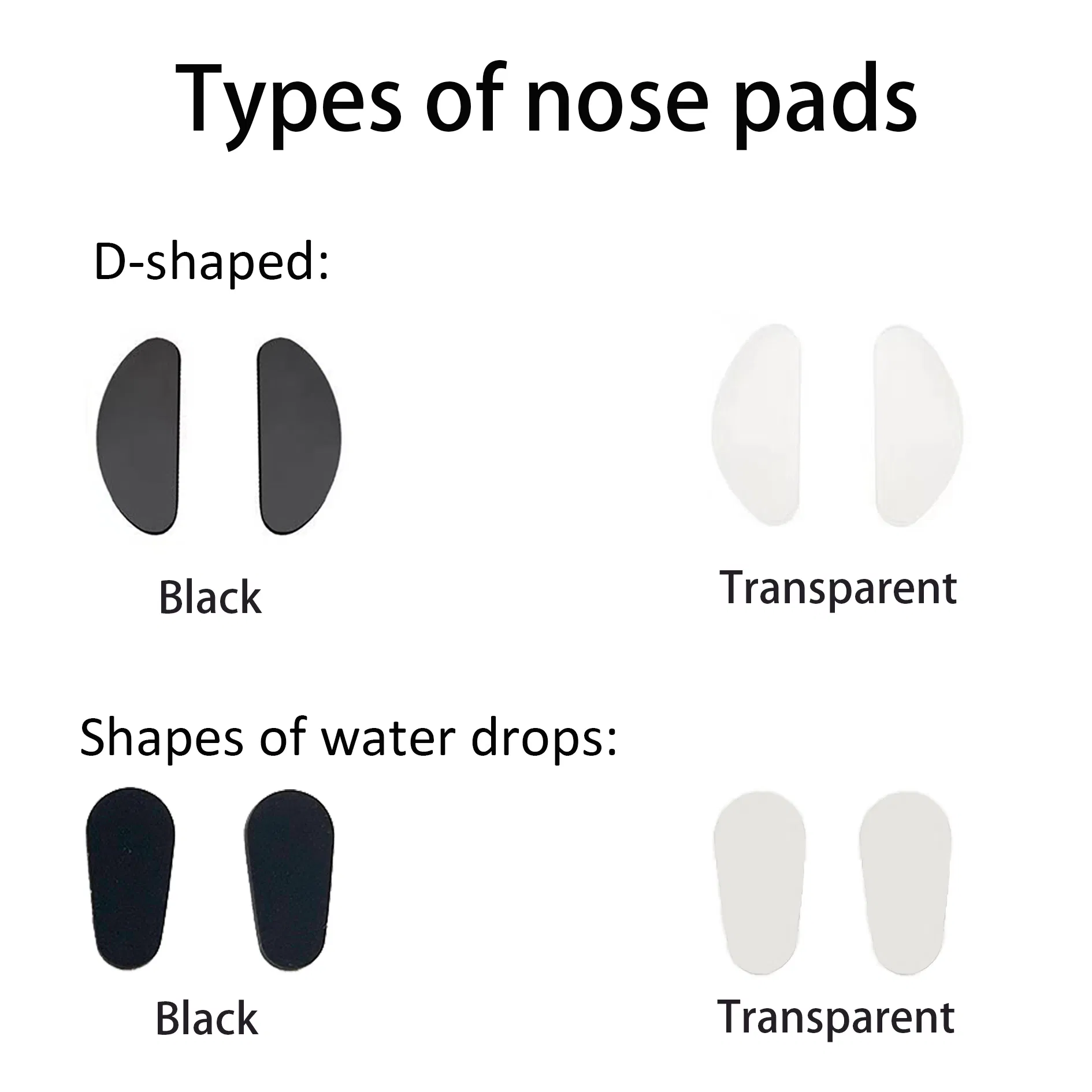 Anti-Slip Trends Optical Accessories Eyewear Silicon Nose Pads