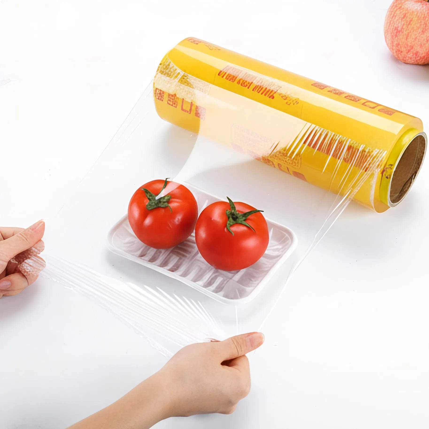 Wholesale Price 9mic * 35cm PVC Cling Film Wrapping Stretch Film Plastic Roll for Supermarket