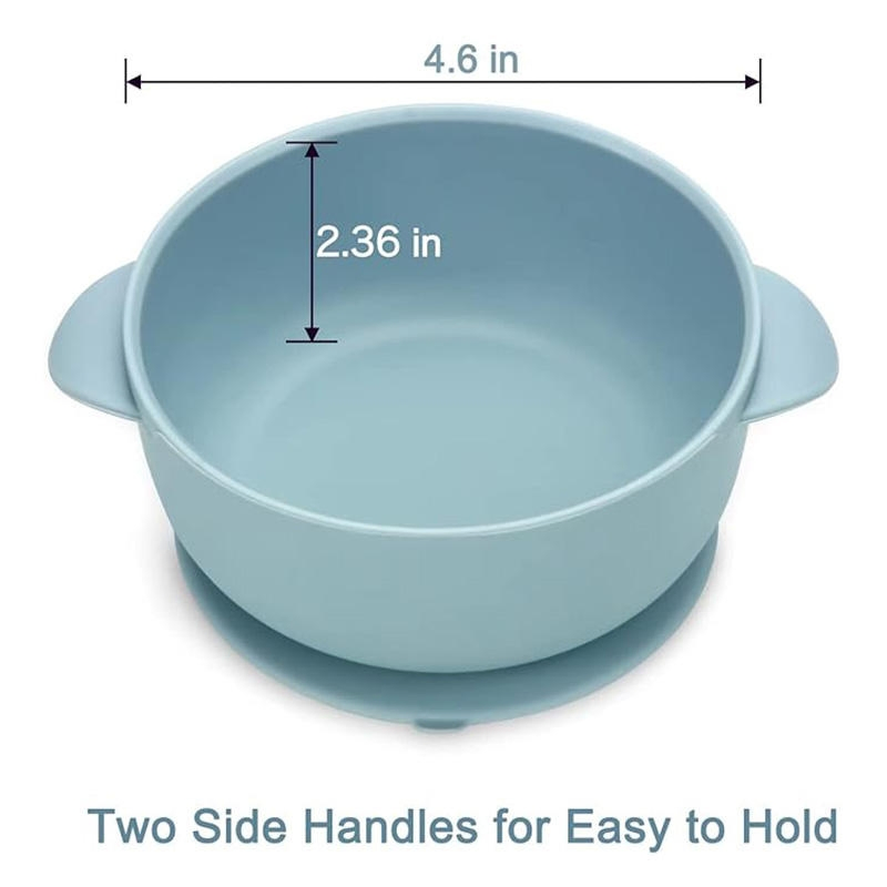 Personalised Funny Design Silicon Kids Tableware BPA Free Separate Baby Feeding Bowl