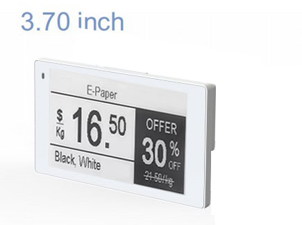 3.7'' Beauty Shop ESL Display Kit Custom Color E-Ink Real-Time Module with Client Sample OEM/ODM Stm32