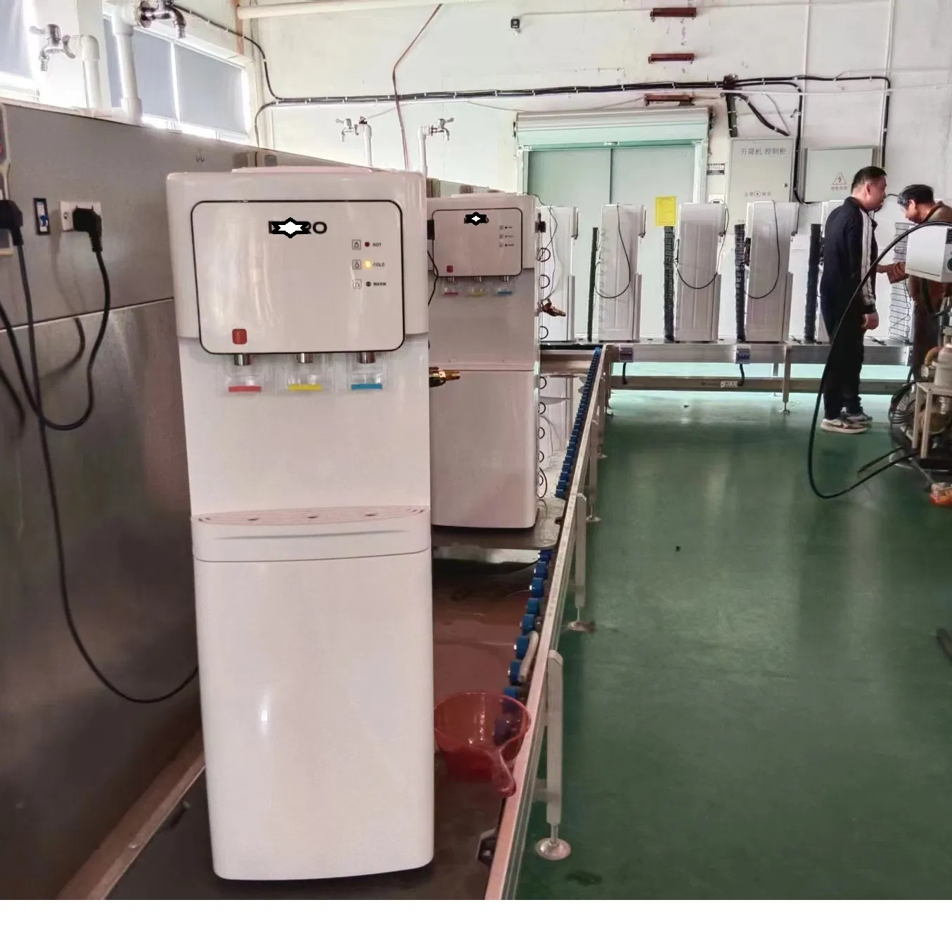 Standing Water Dispenser Compressor Cooling with Refrigerator Cabinet with Child Lock Hot Cold Normal 3water Taps Desktop Water Dispeenser Cooler with Chiller