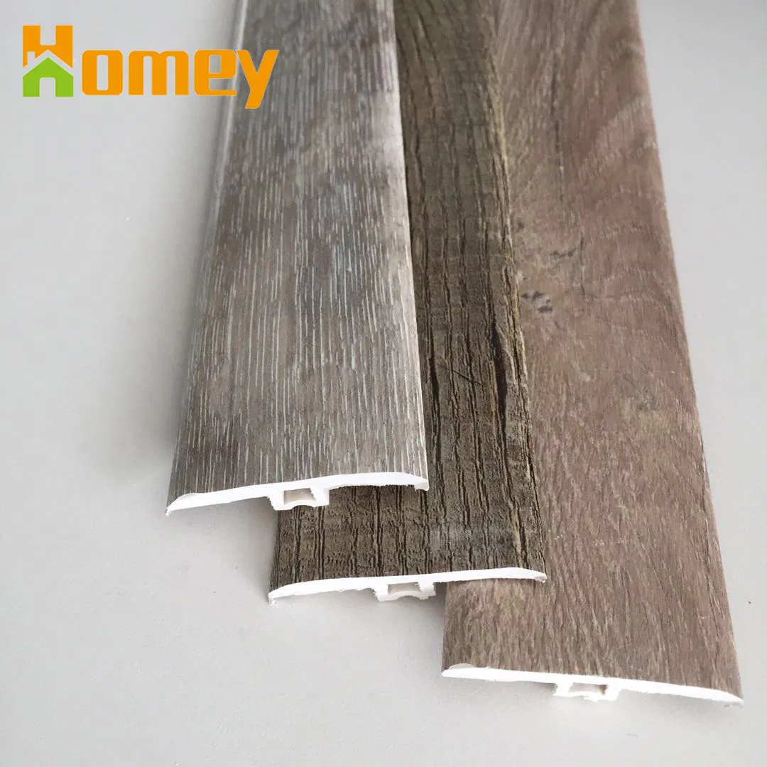 Polystyrene PVC Vinyl Floor Waterproof Skirting Board Accessories T-Moulding