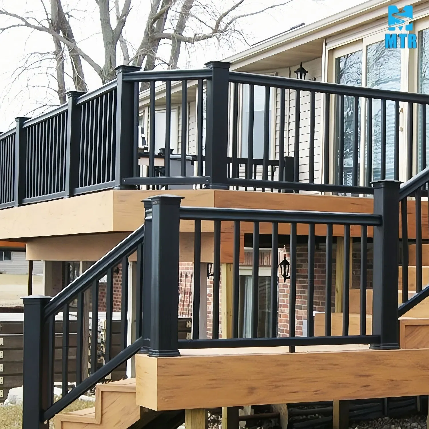 Simple Design Handrail Balcony Balustrades Aluminum Handrail Fence Guardrail
