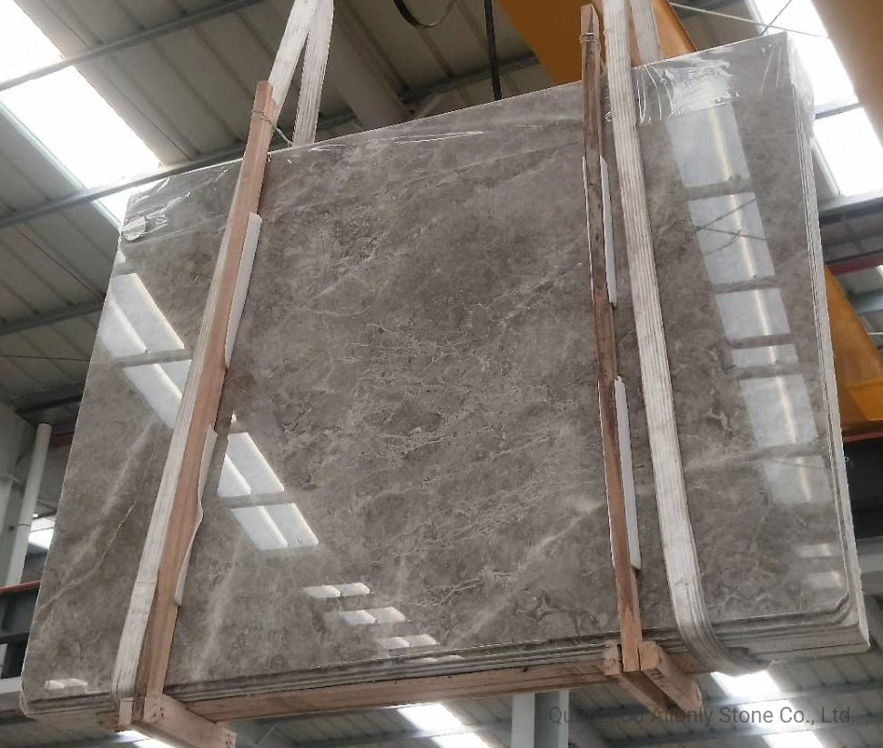 Ice Silver Marten Spider Thunder Grey Marble Slab for Flooring and Wall Tile