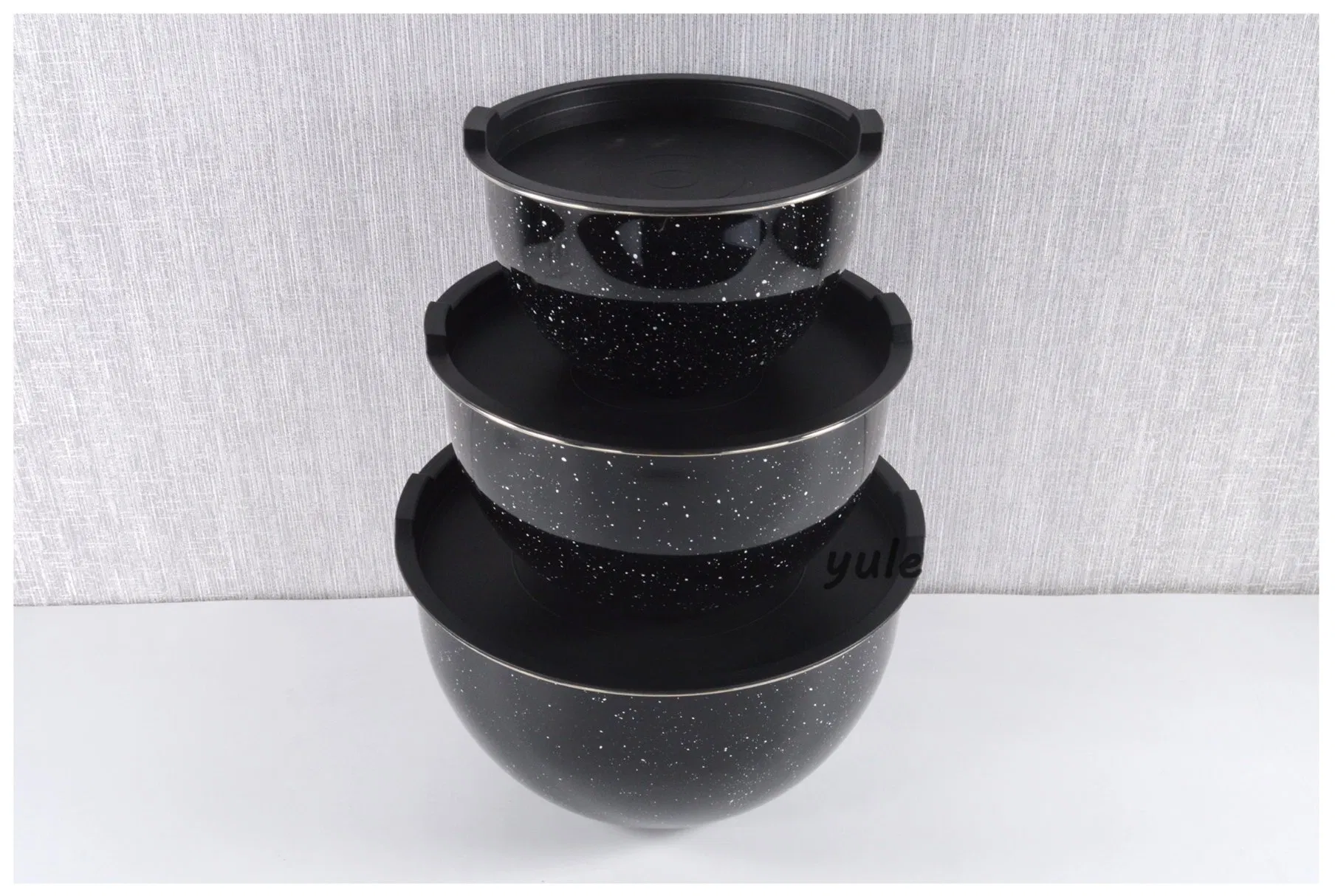 High Quality Stainless Steel Salad Mixing Bowl Sets with PE Lid