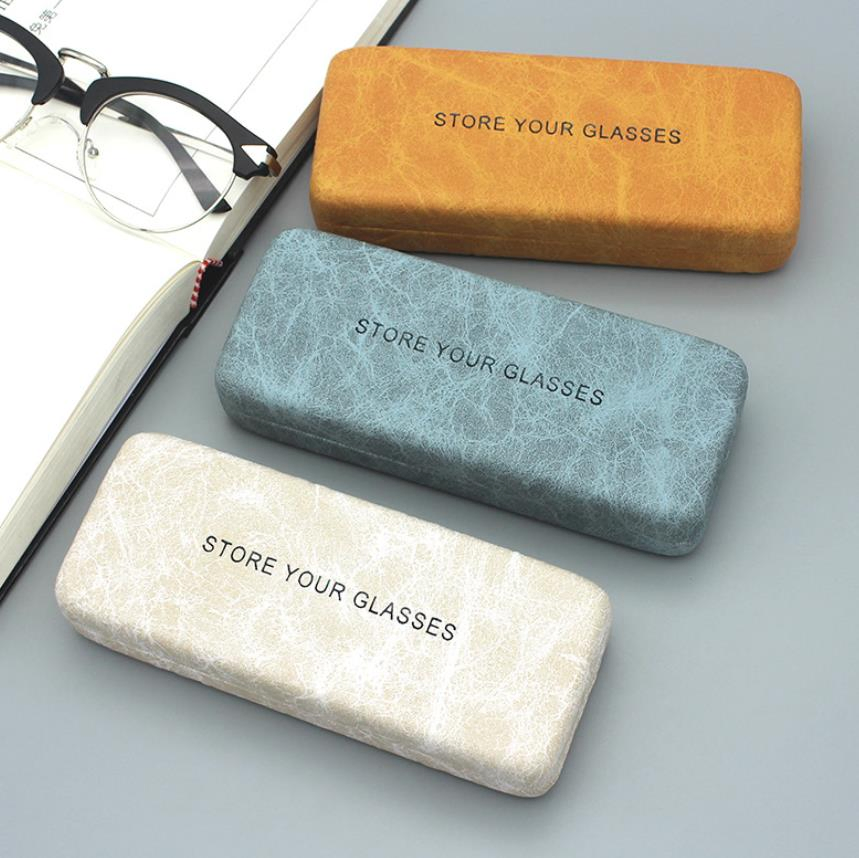 PU Sunglasses Hard Cases OEM Custom Logo Metal Spectacle Sunglasses Case