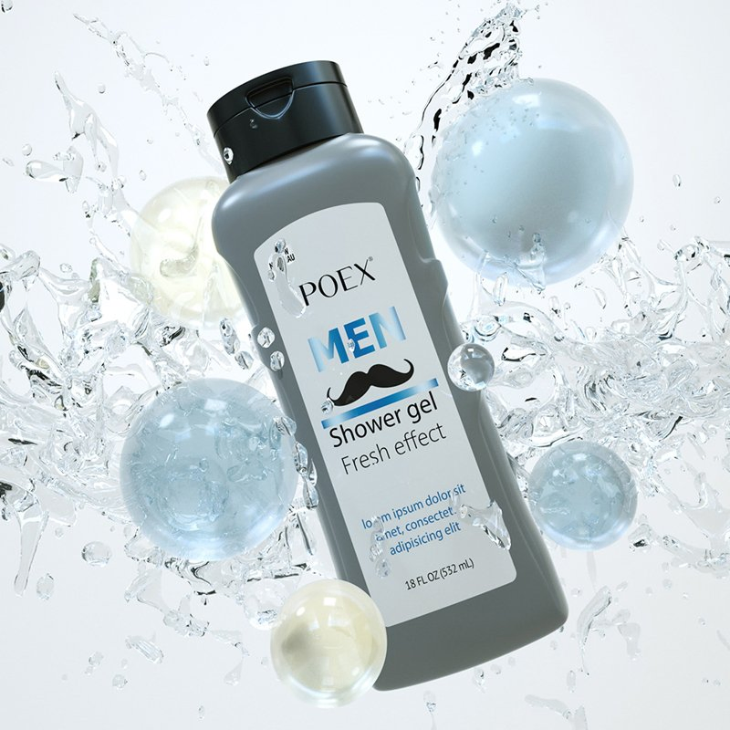 Private Label Wholesale OEM DIY Men Shower Gel Body Wash Men's Refreshing Body Wash