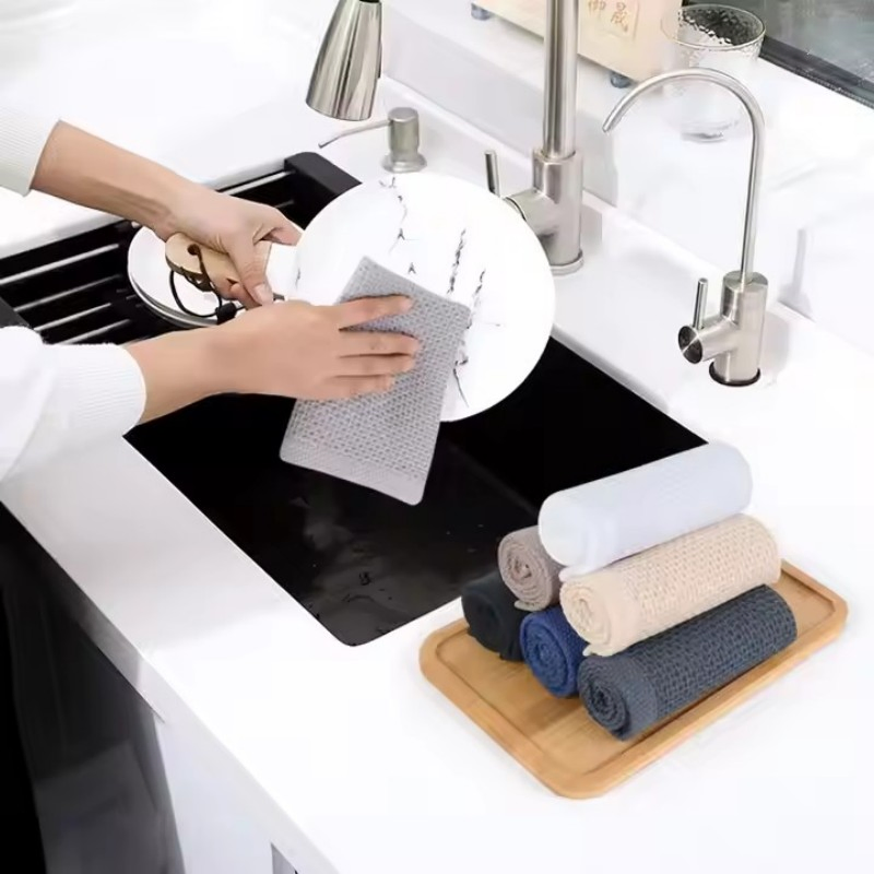 Customized Cotton Kitchen Towel Set Cotton Dish Cloths Dish Towels for Kitchen