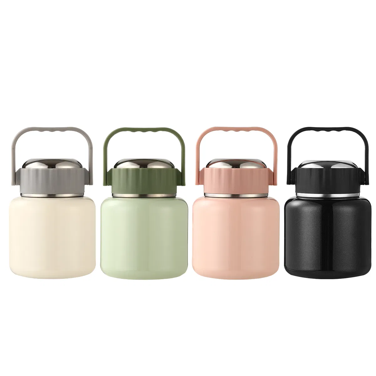 316 Stainless Steel Insulated Food Storage Jar with Handle
