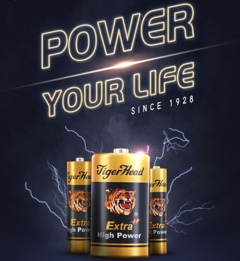 Батарейка R20P Tiger Head для газовой плиты и радио